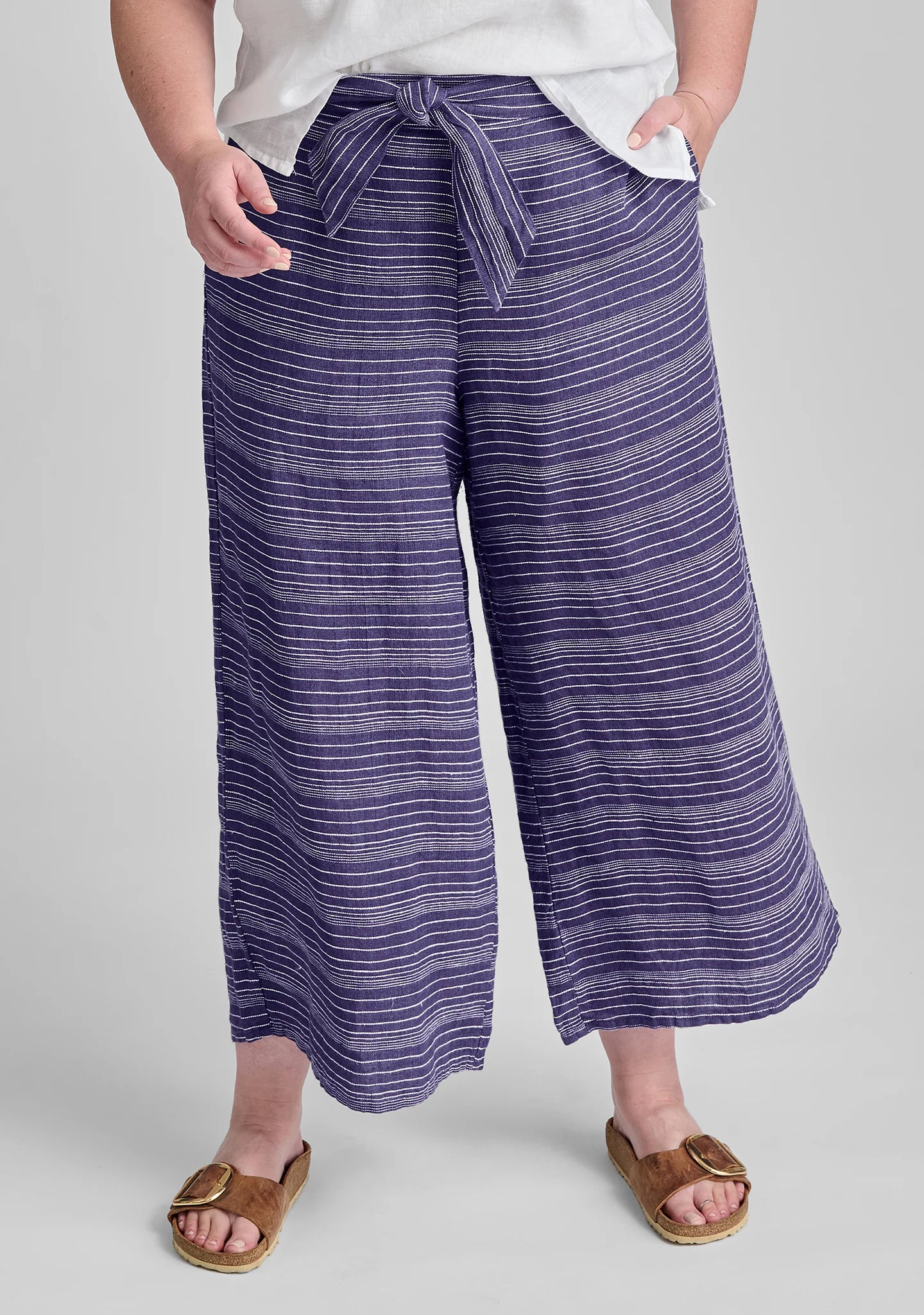 Obi Pant - Linen Tie Pants - FINAL SALE