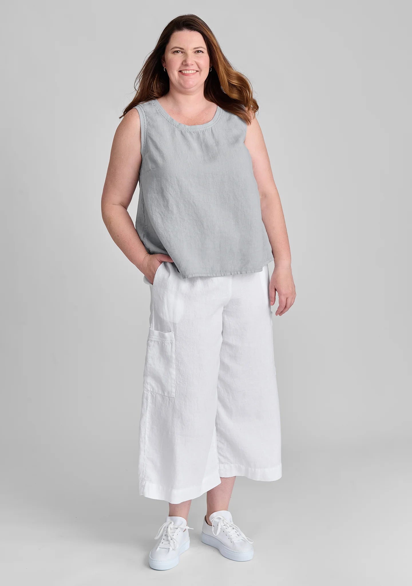 Everyday Tank - Linen Tank Top - FINAL SALE