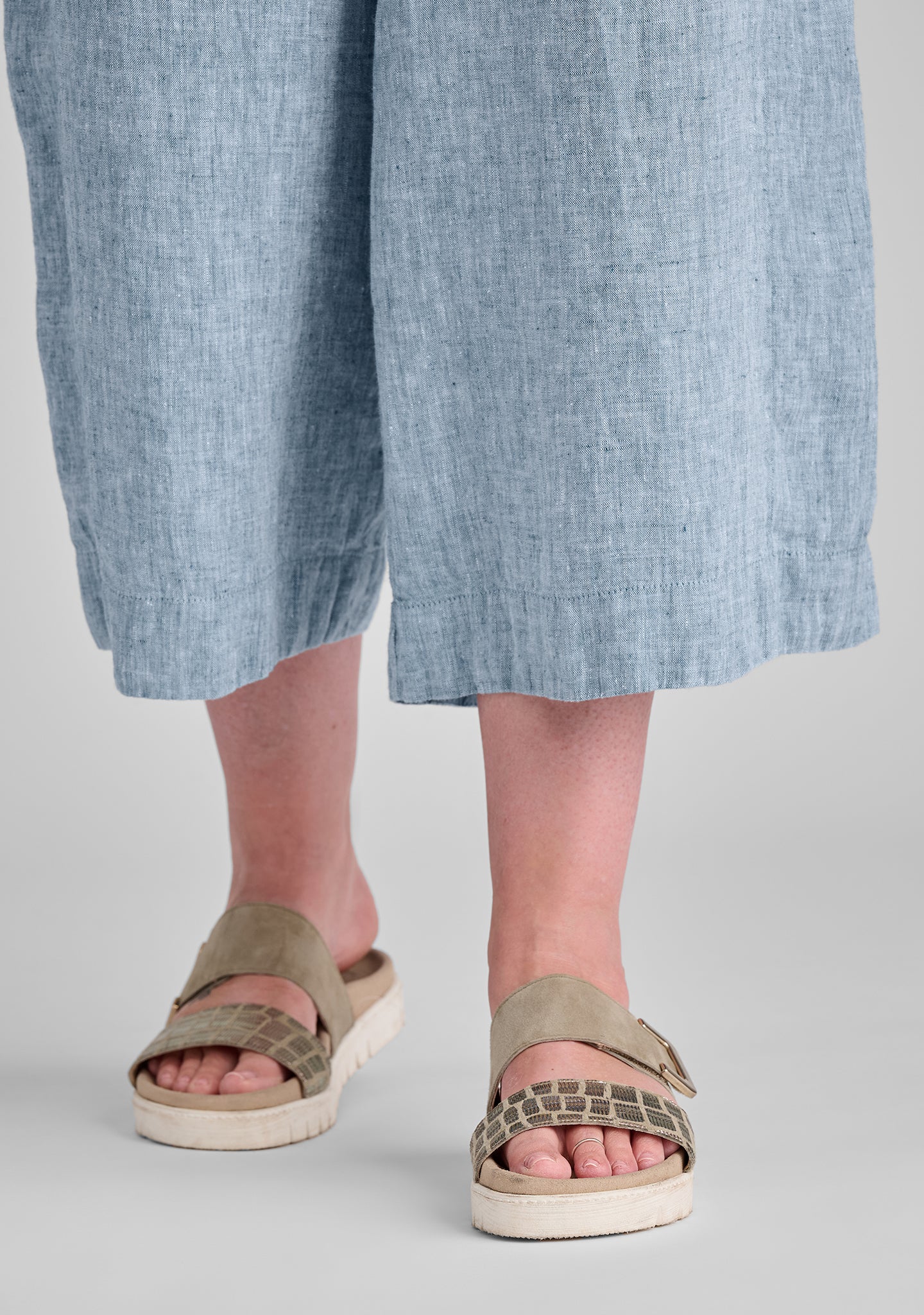 Panel Pant - Linen Pants With Elastic Waist
