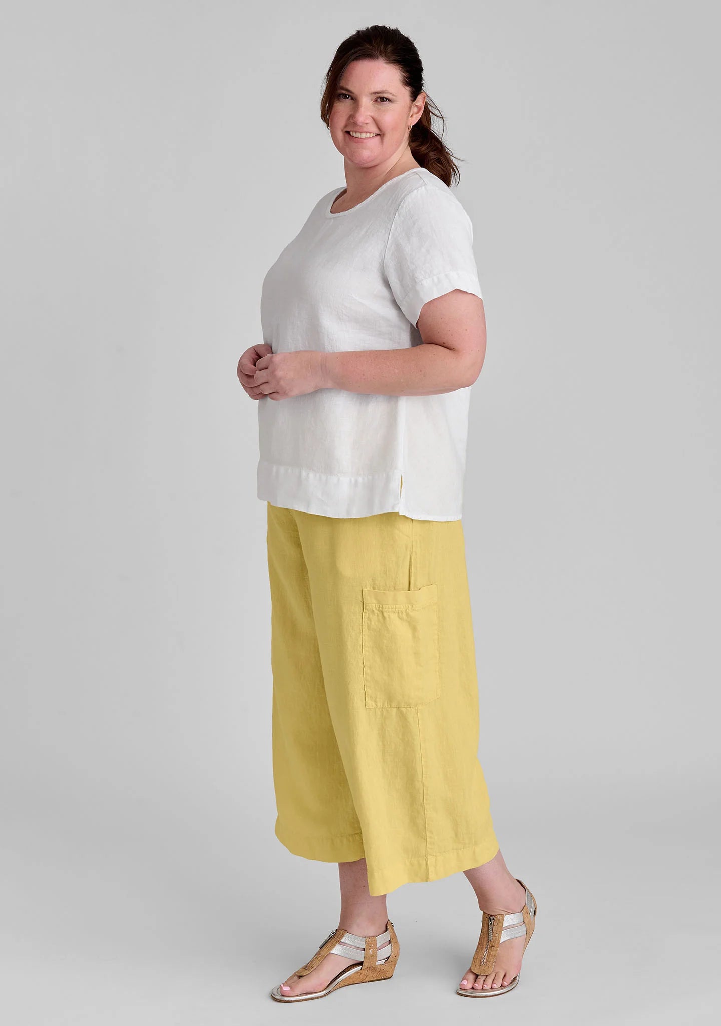 Roadie Tee - Linen T Shirt - FINAL SALE