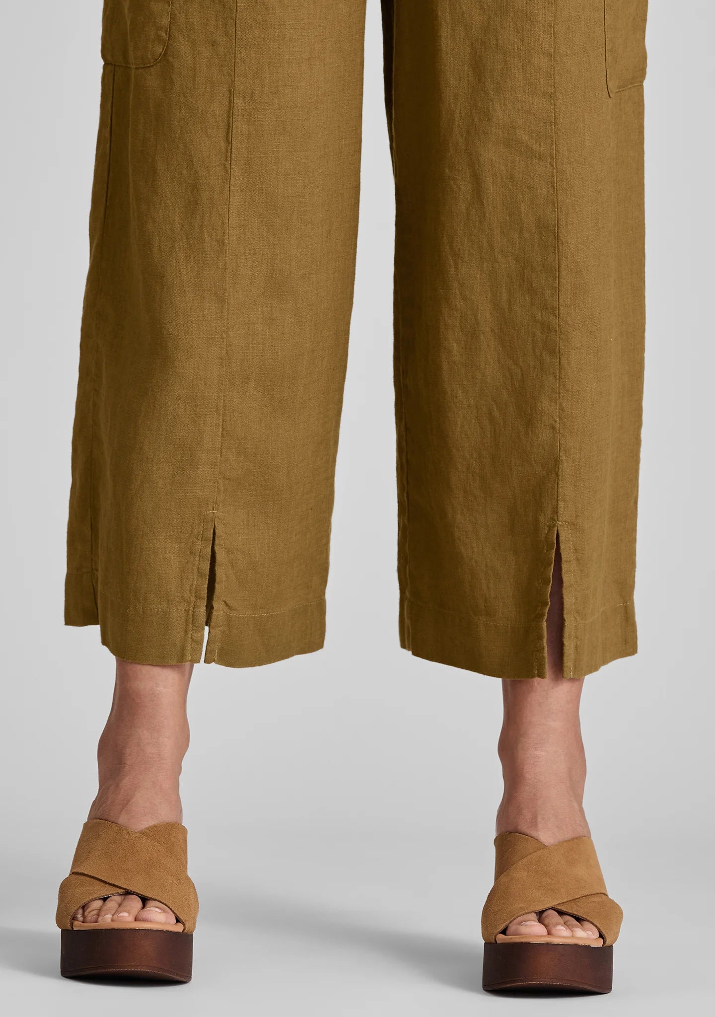 Modern Flood - Linen Pants With Elastic Waist - FINAL SALE