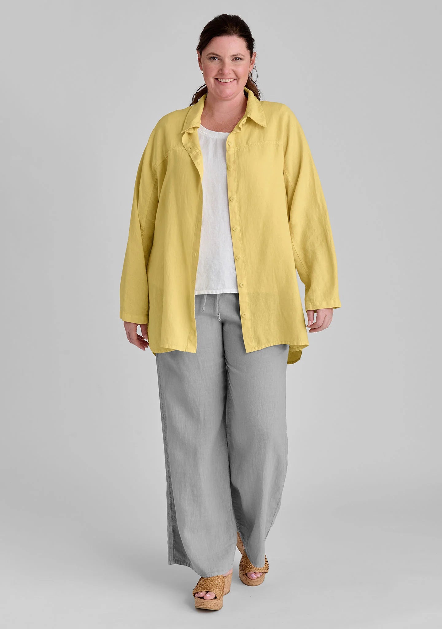 Dramatic Shirt - Linen Button Down Shirt - FINAL SALE