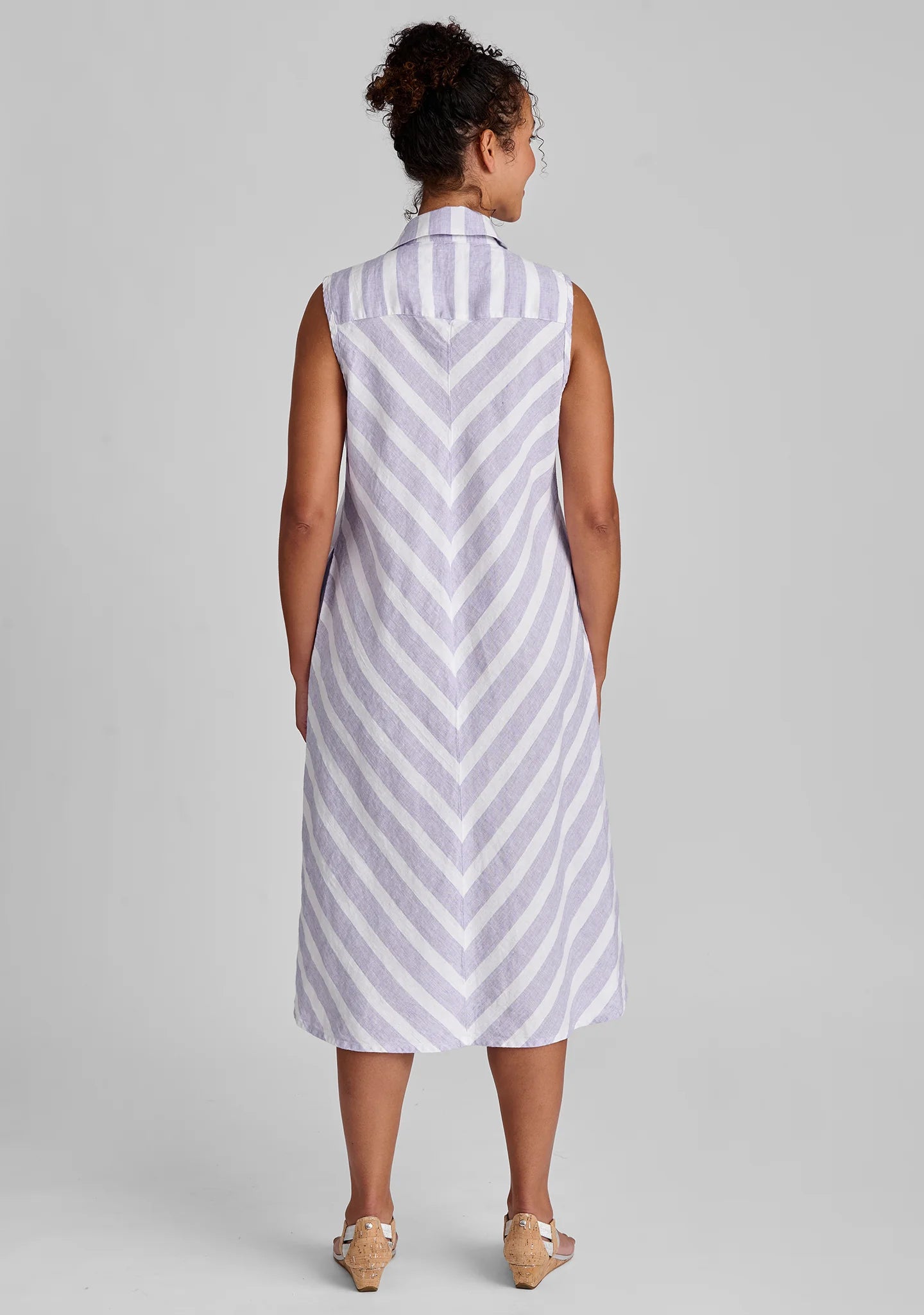 Skyline Dress - Linen Button Down Dress - FINAL SALE