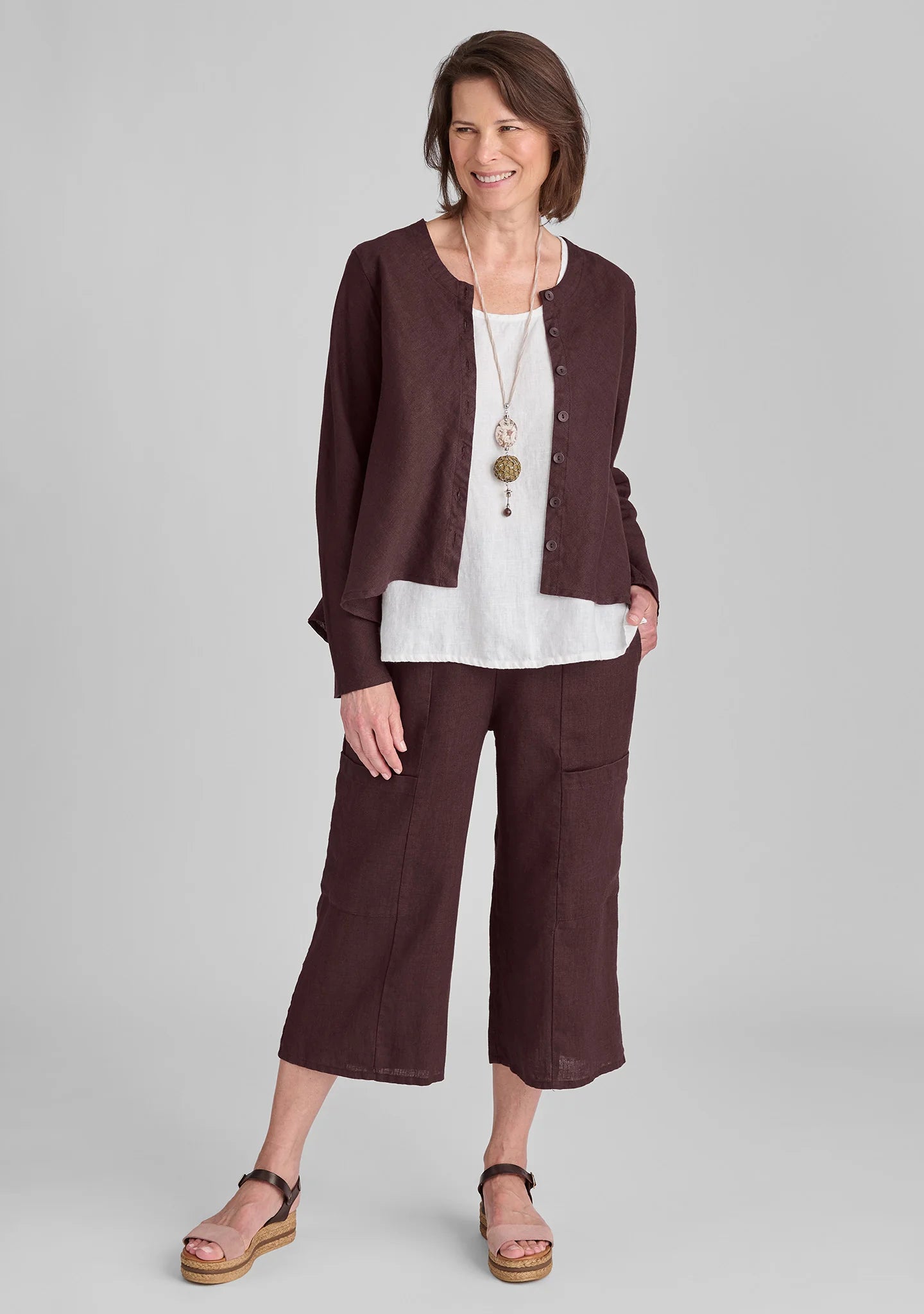 Flattering Crop - Linen Pants