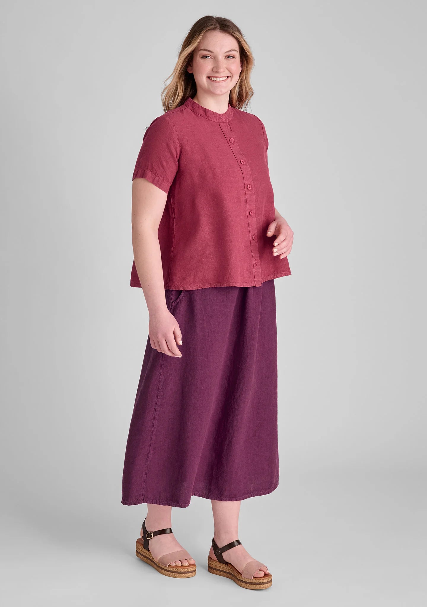 Zdenka Blouse - Linen Button Down Shirt