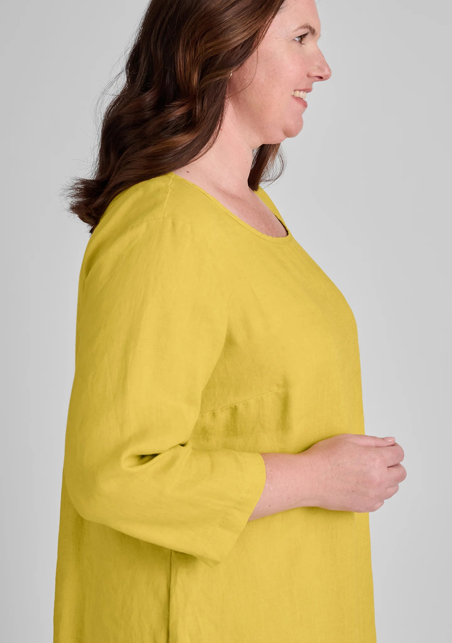 Happy Gathers Dress - Linen Shift Dress