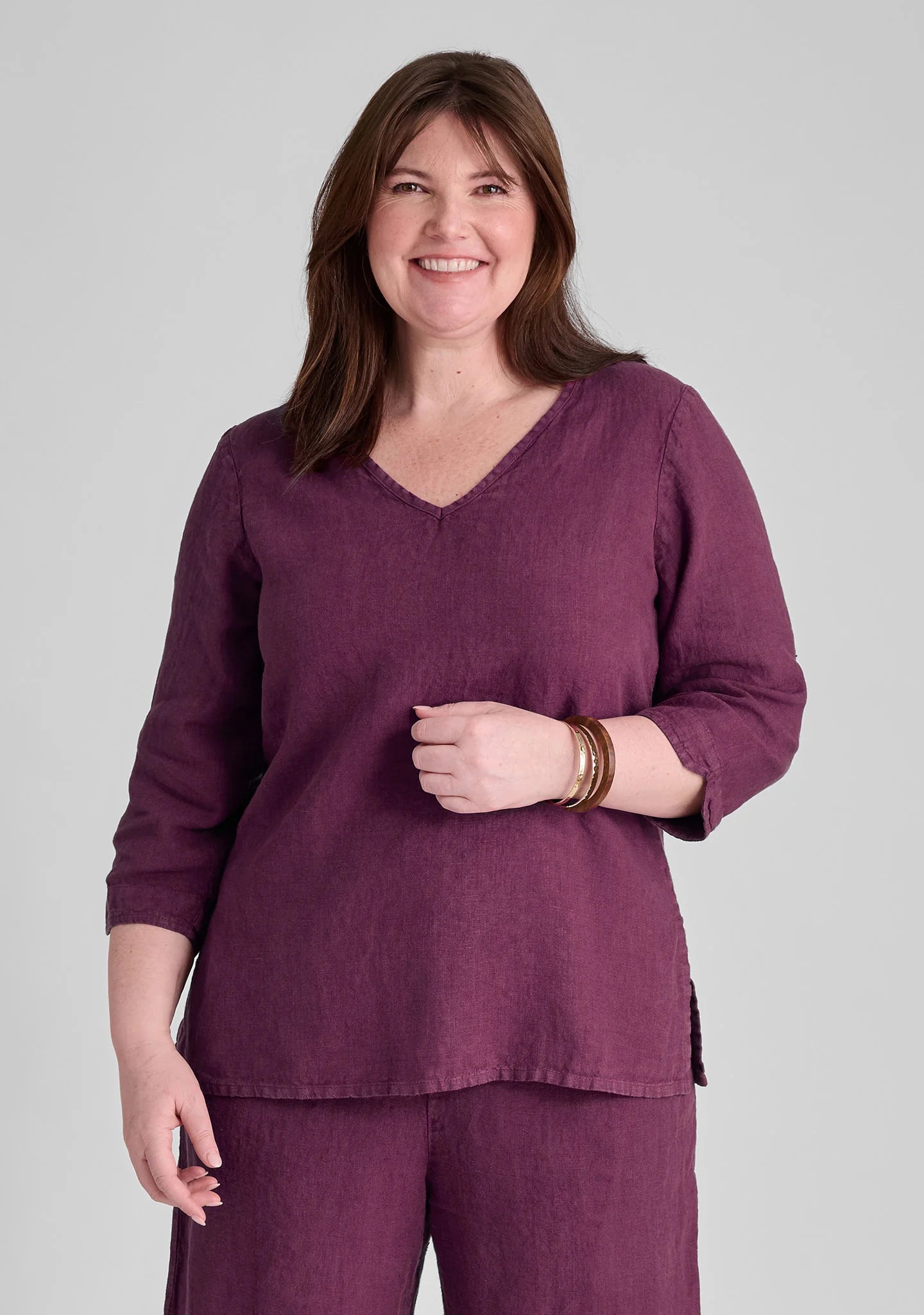 V Pullover - Linen Top