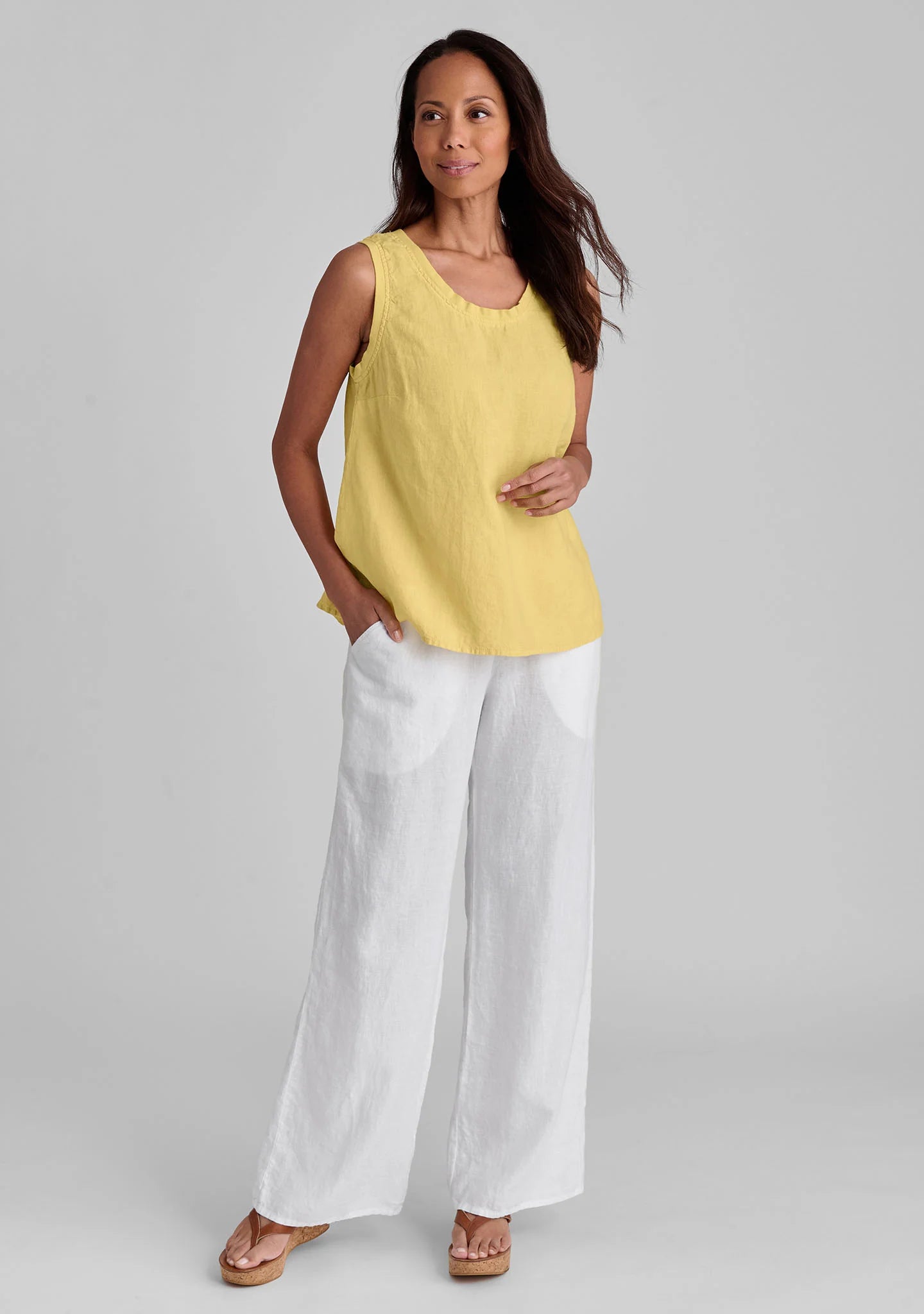 Everyday Tank - Linen Tank Top - FINAL SALE