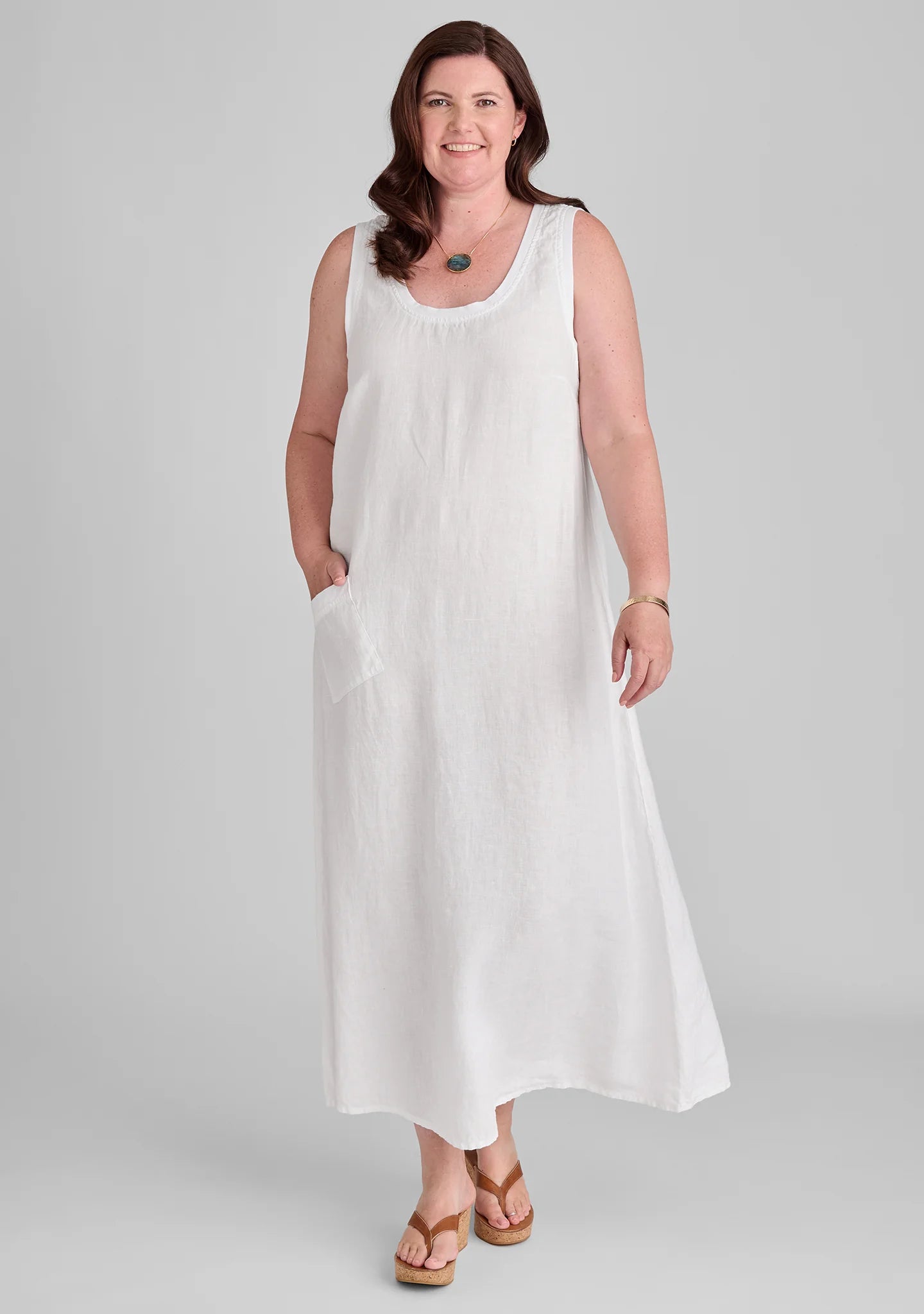 Serene Dress - Linen Maxi Dress