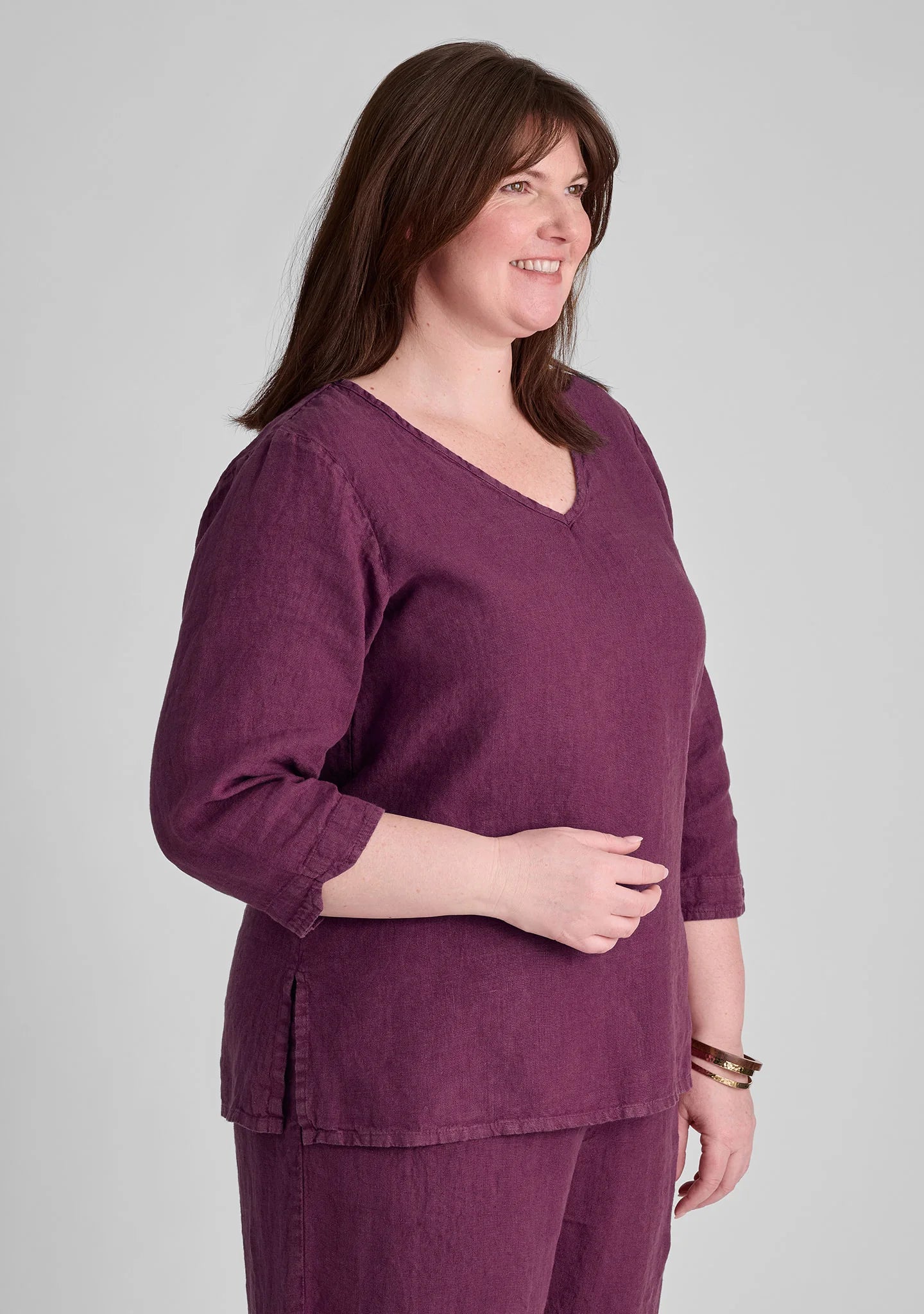 V Pullover - Linen Top