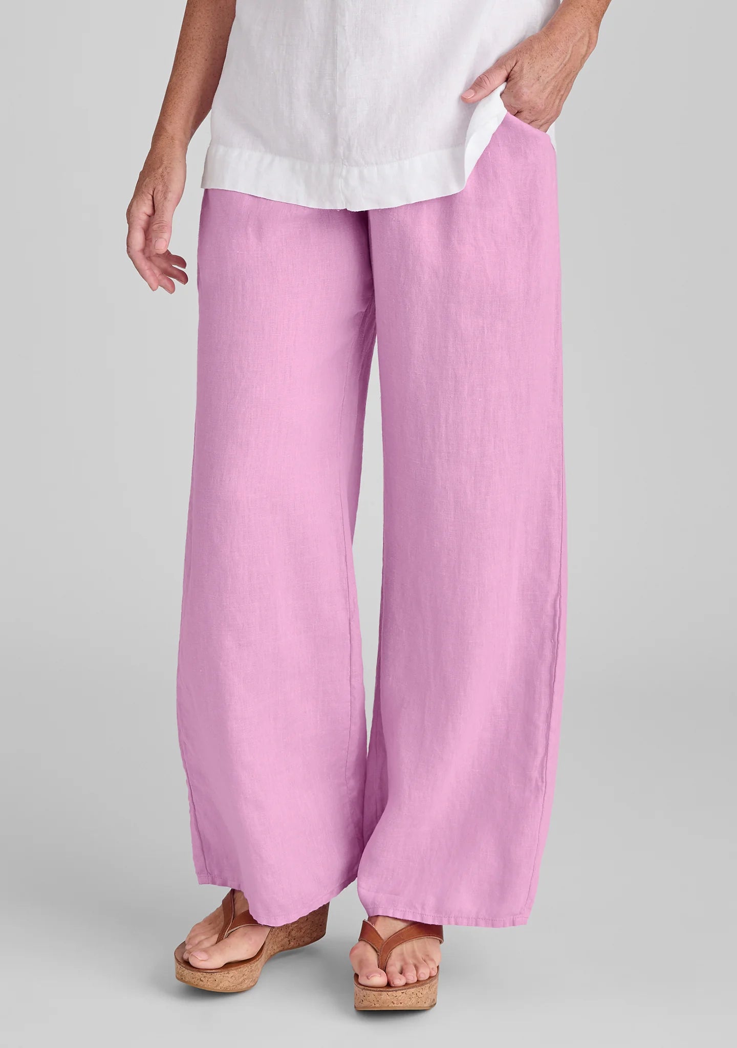 Flat Iron Pant - Linen Drawstring Pants