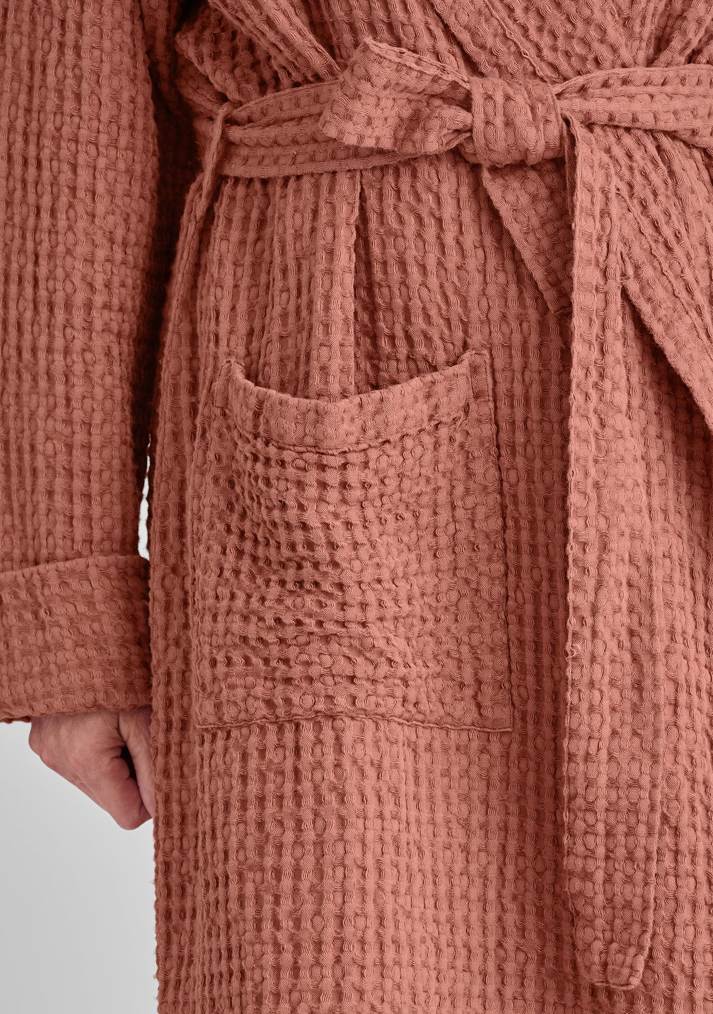 Hooded Wrapper - Linen Robe - FINAL SALE