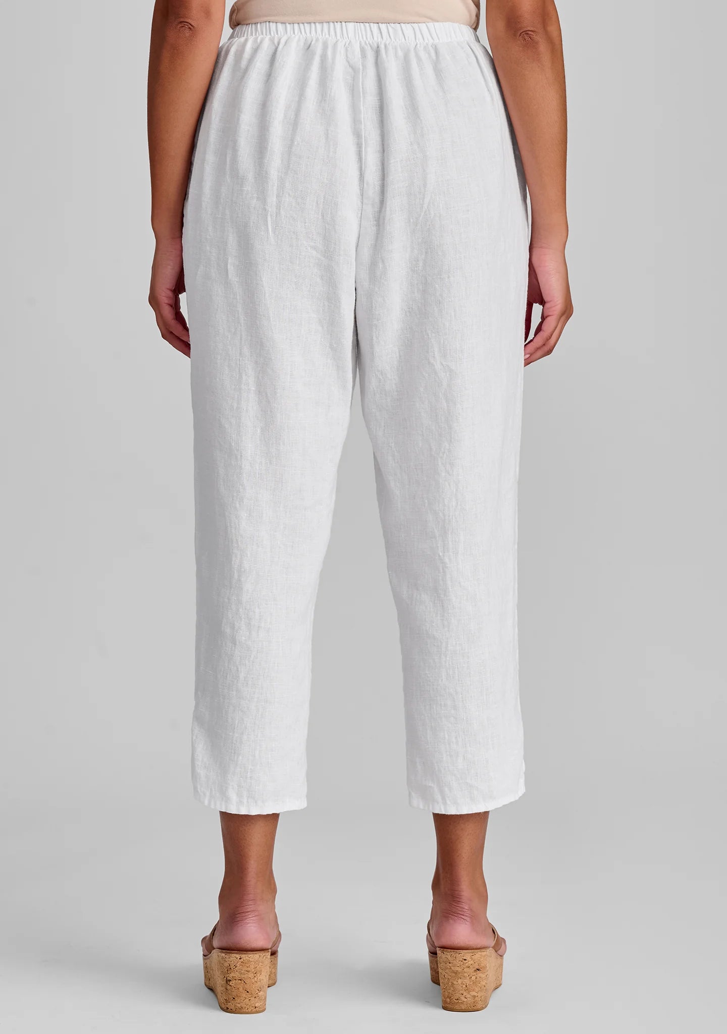 Pocketed Ankle Pant - Linen Pants - FINAL SALE