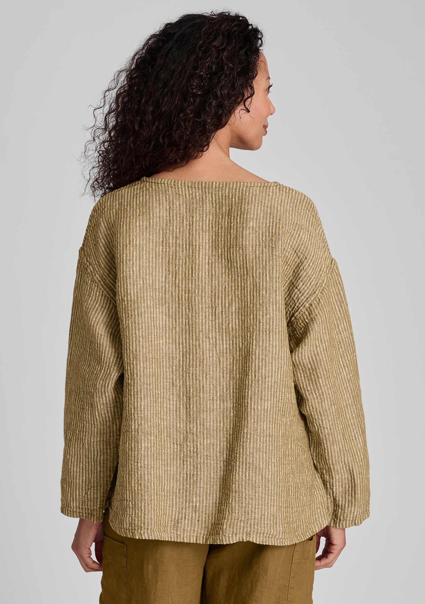 Throw It On - Long Sleeve Linen Shirt - FINAL SALE