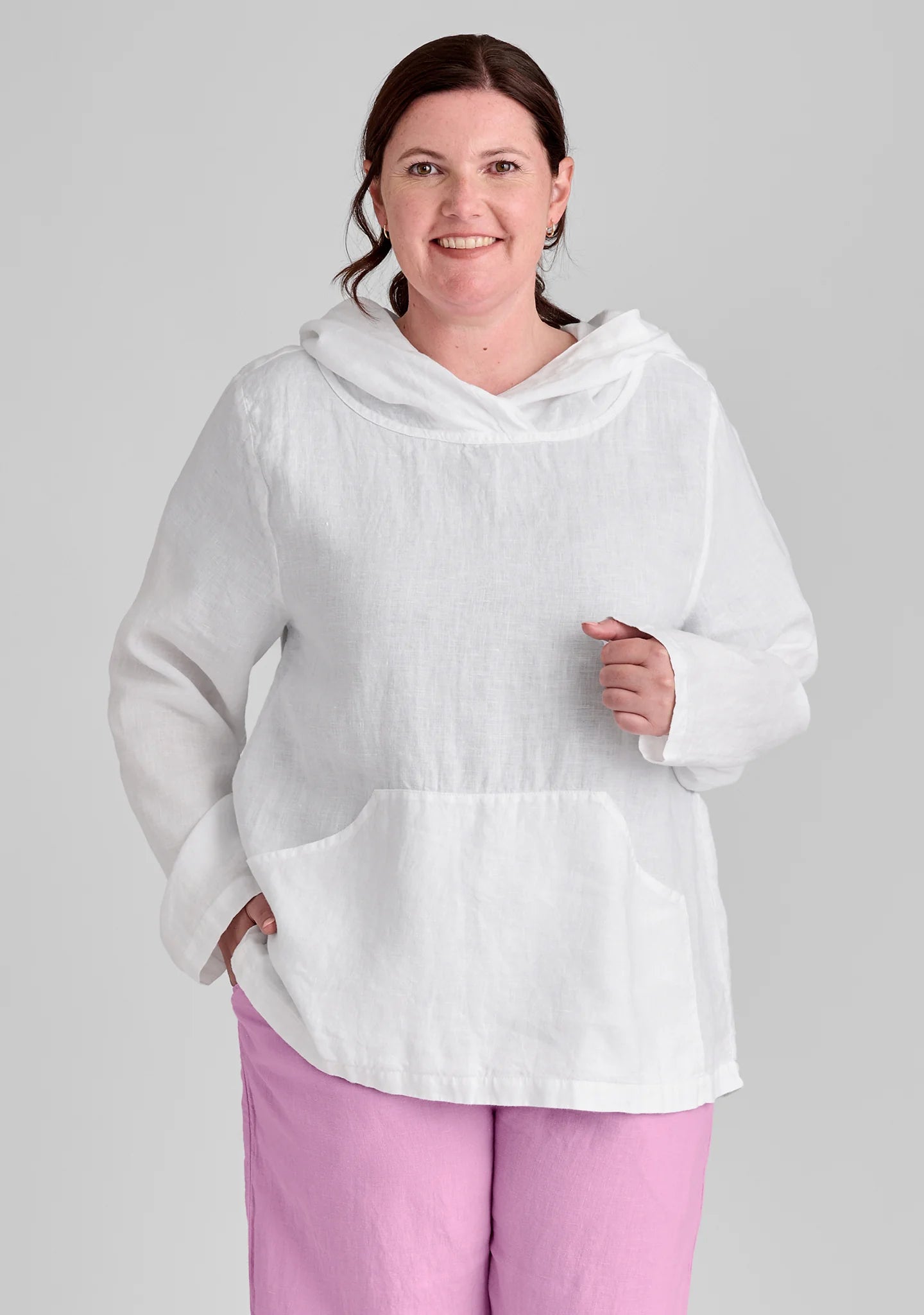 Hoodie - Linen Hooded Shirt