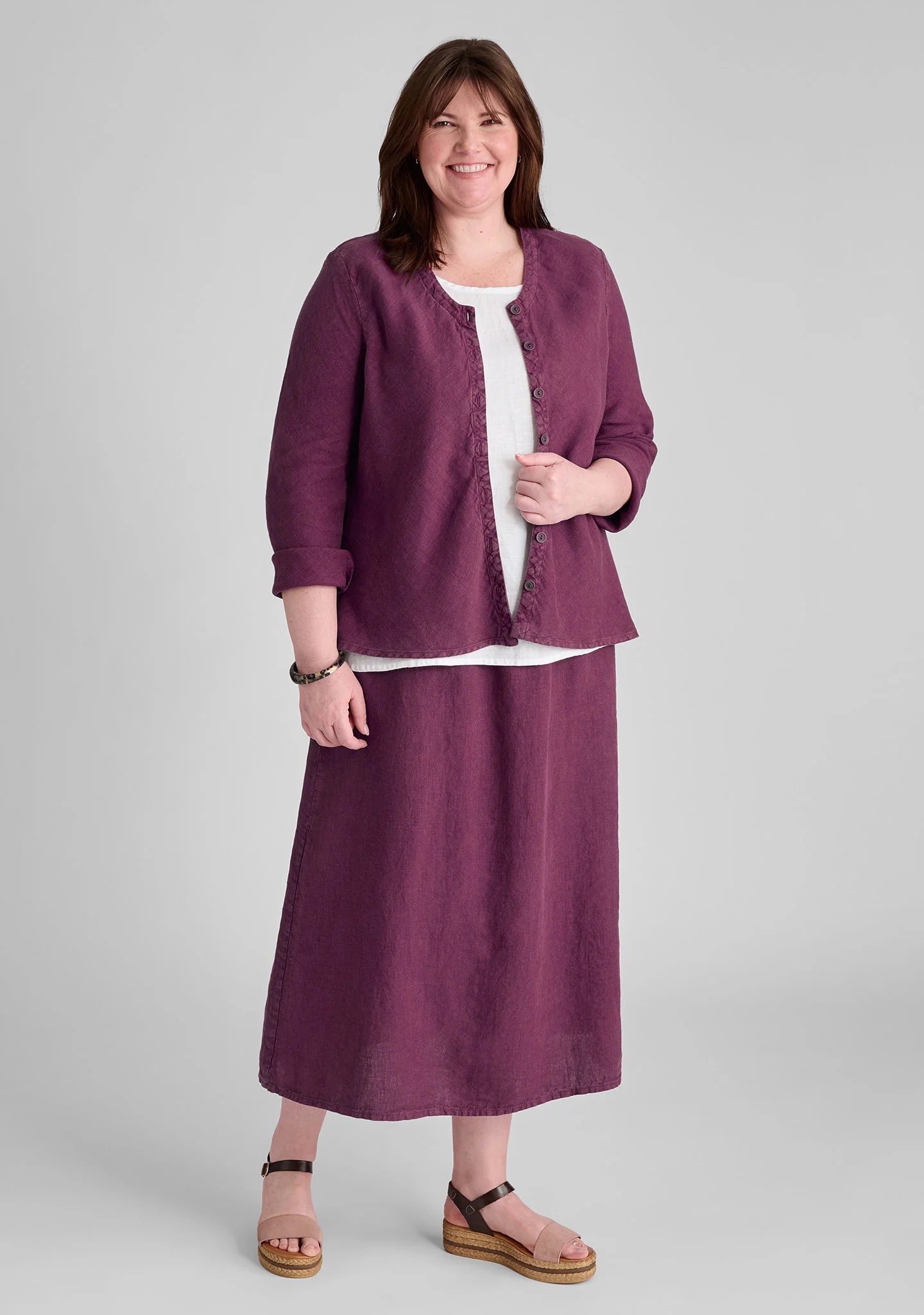 Go To Skirt - Linen Maxi Skirt