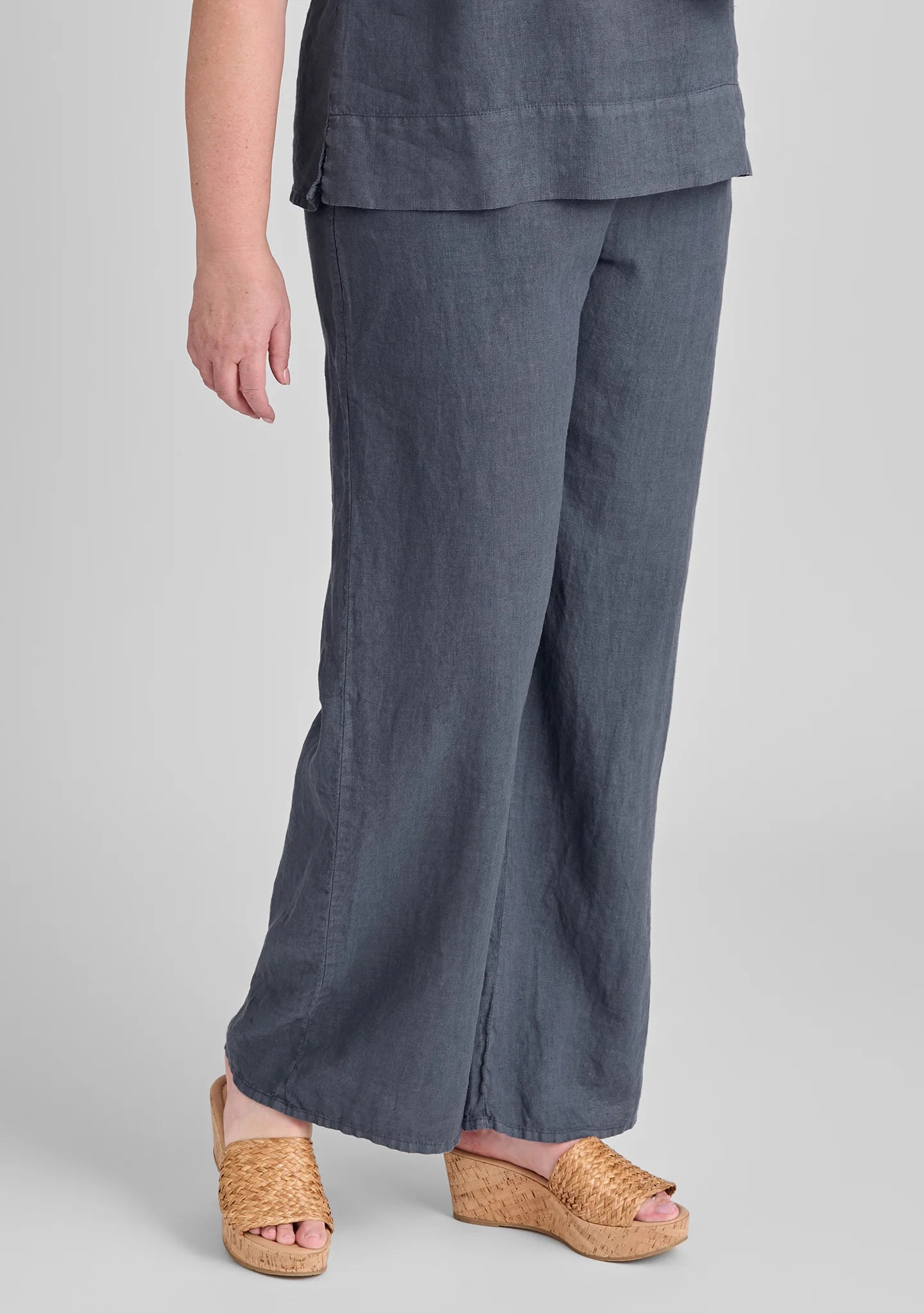 Flat Iron Pant - Linen Drawstring Pants