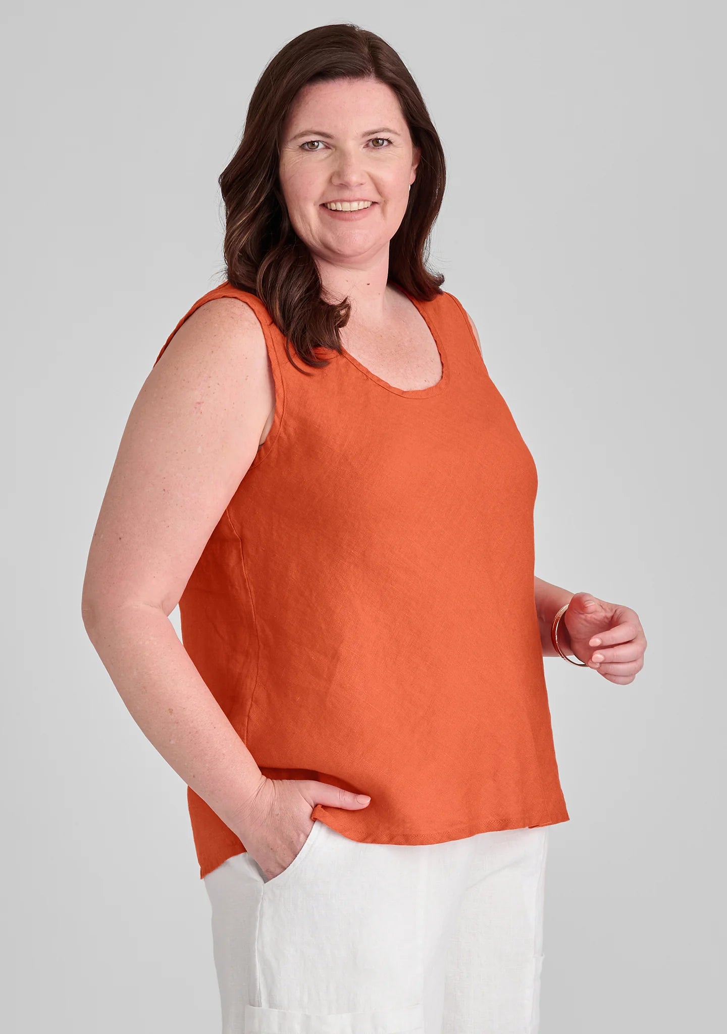 Jasmine Tank - Linen Tank