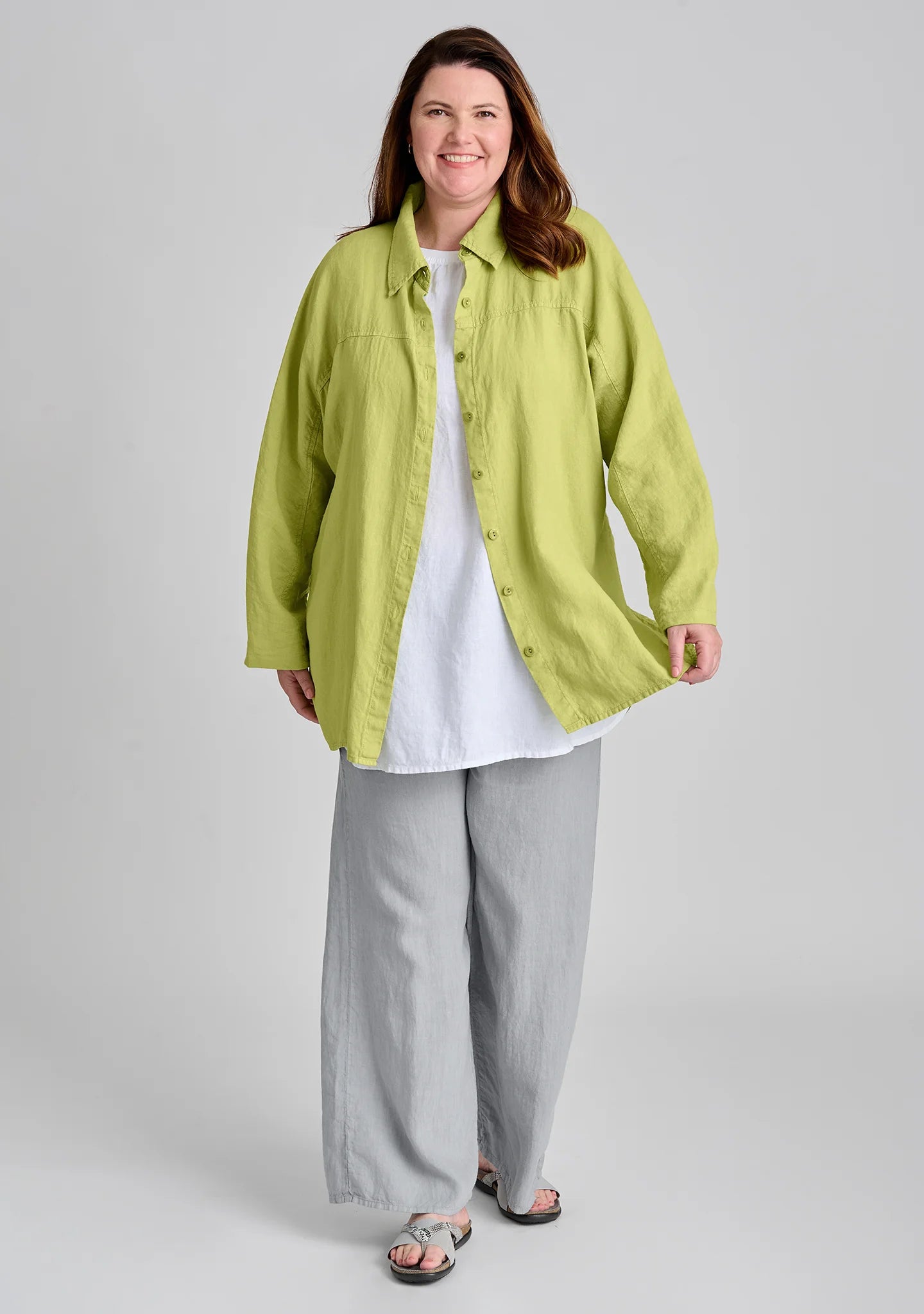 Dramatic Shirt - Linen Button Down Shirt - FINAL SALE