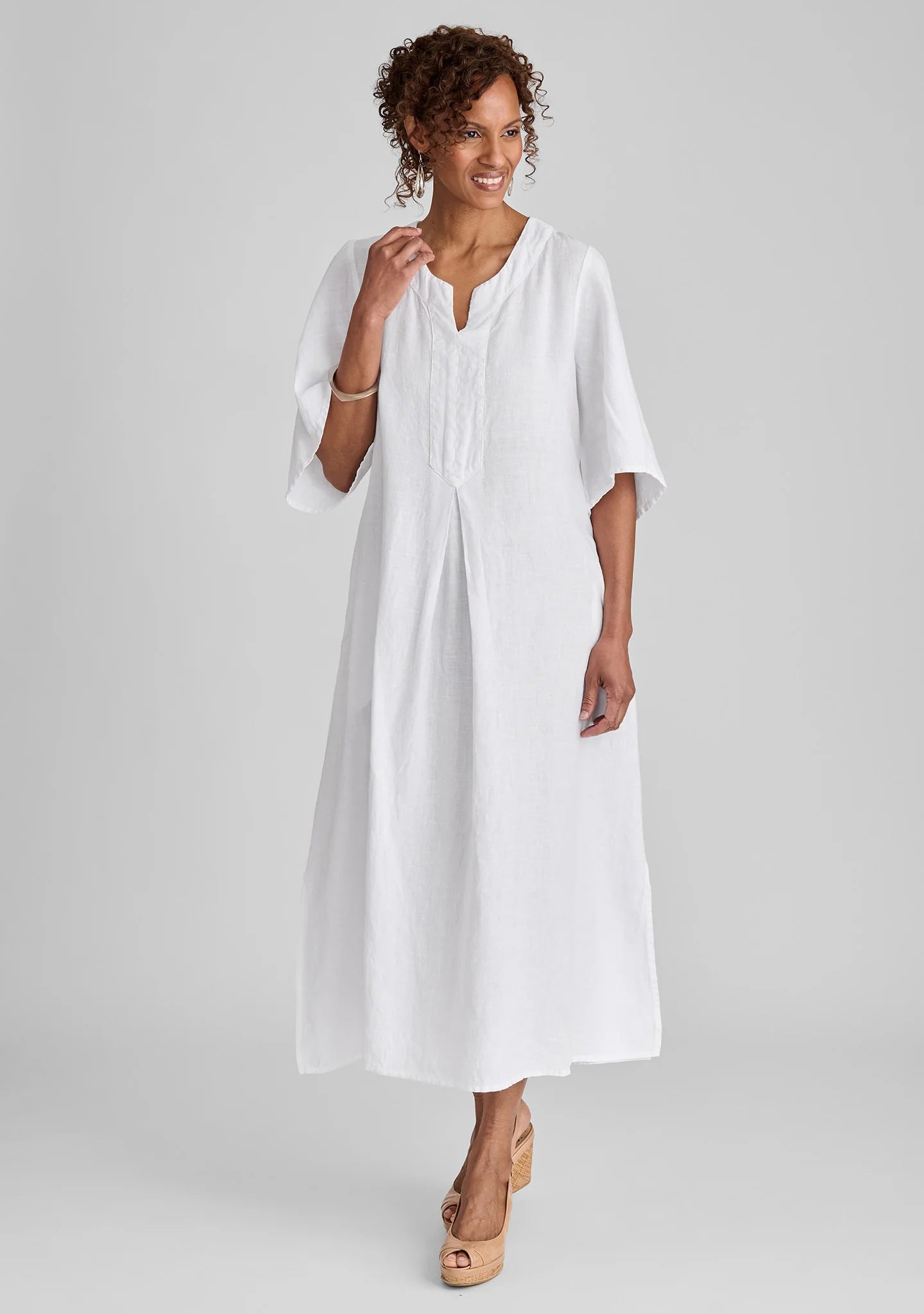 Caftan Dress - Linen Maxi Dress