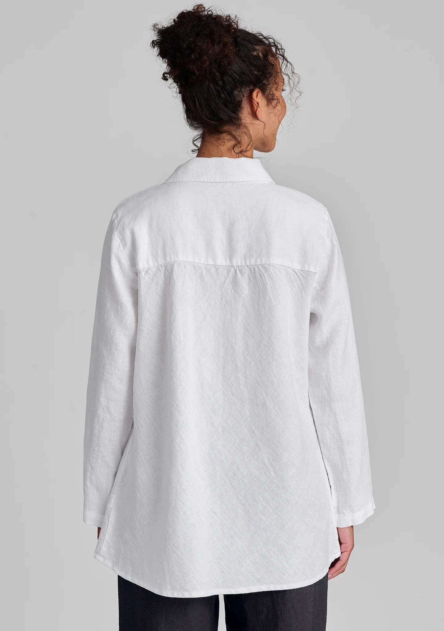 Bias Back Shirt - Linen Shirt - FINAL SALE