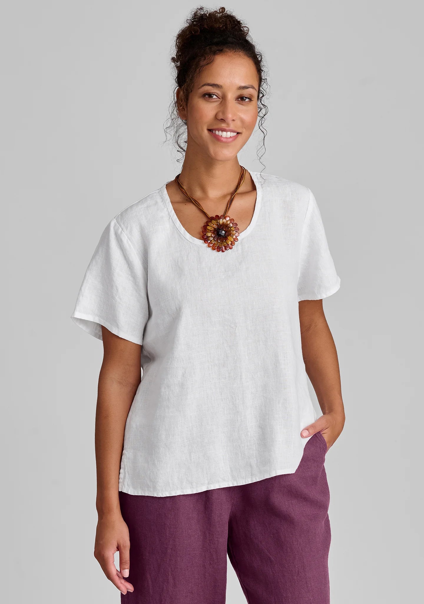 Fundamental Tee - Linen T Shirt - FINAL SALE