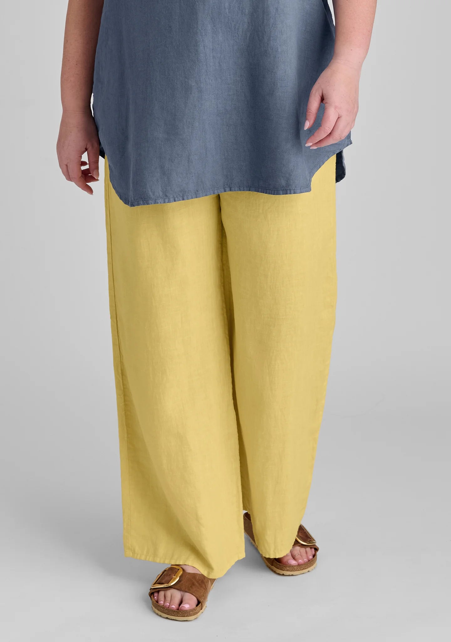 Flat Iron Pant - Linen Drawstring Pants