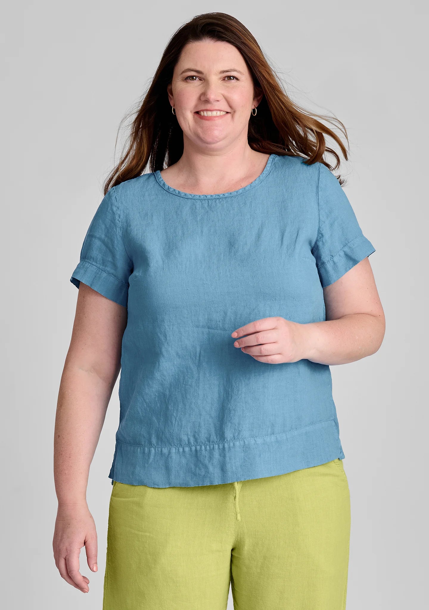 Roadie Tee - Linen T Shirt - FINAL SALE