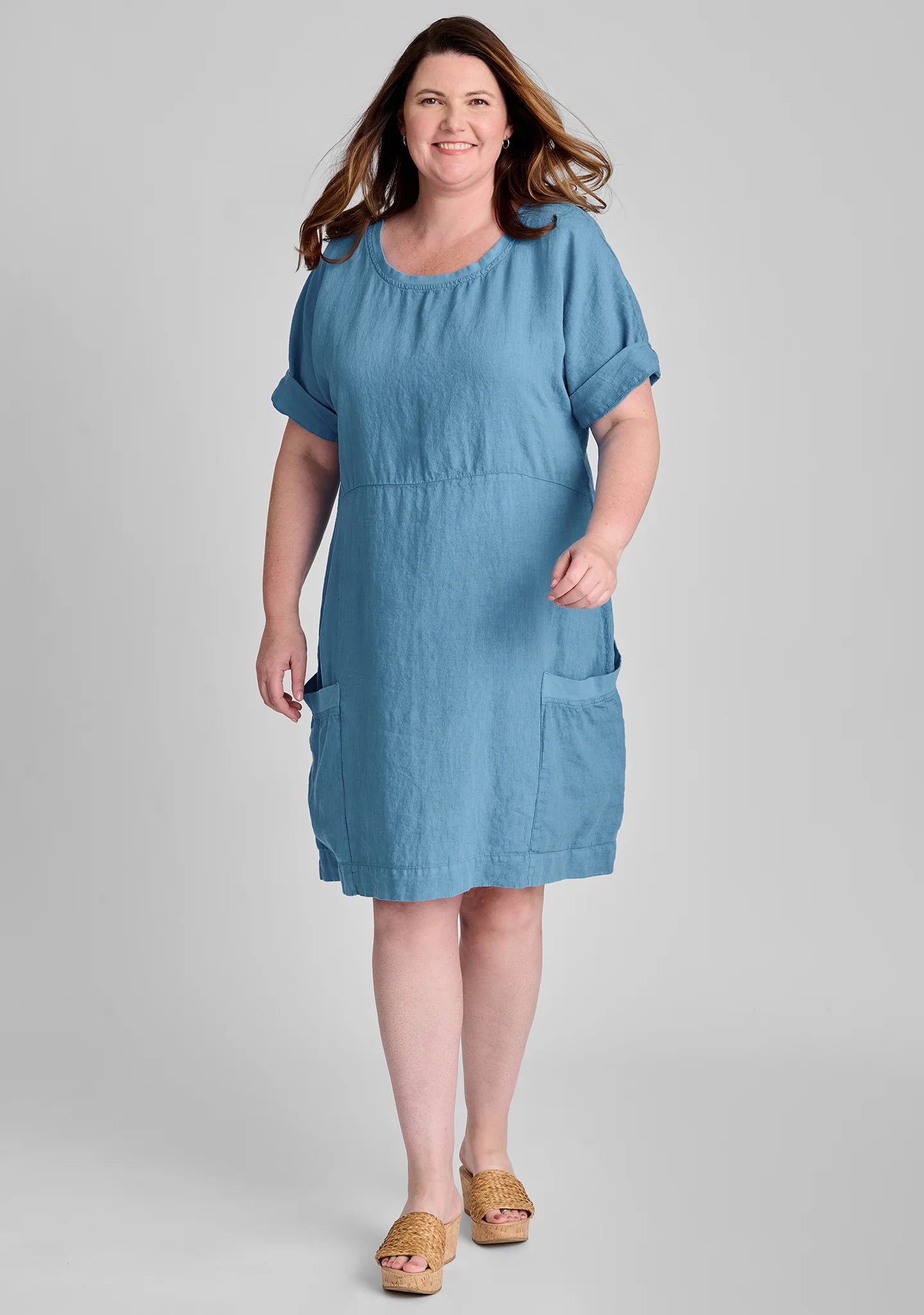 Sunnyside Dress - Linen Dress - FINAL SALE