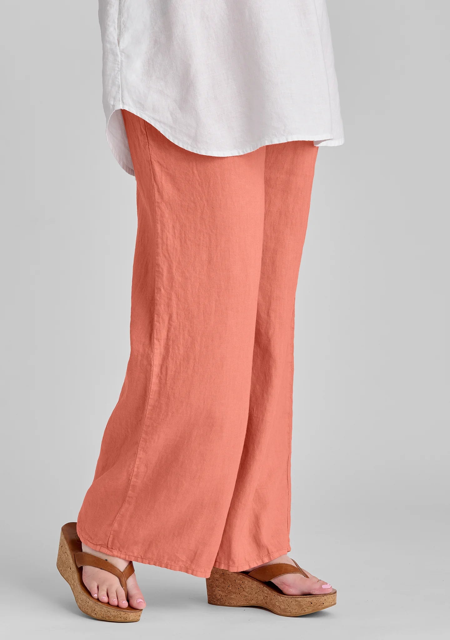 Flat Iron Pant - Linen Drawstring Pants