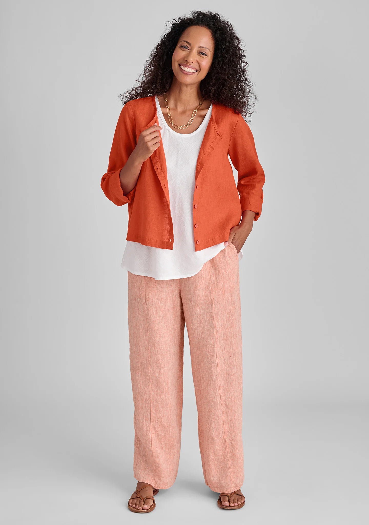 Amelia Pant - Linen Pant