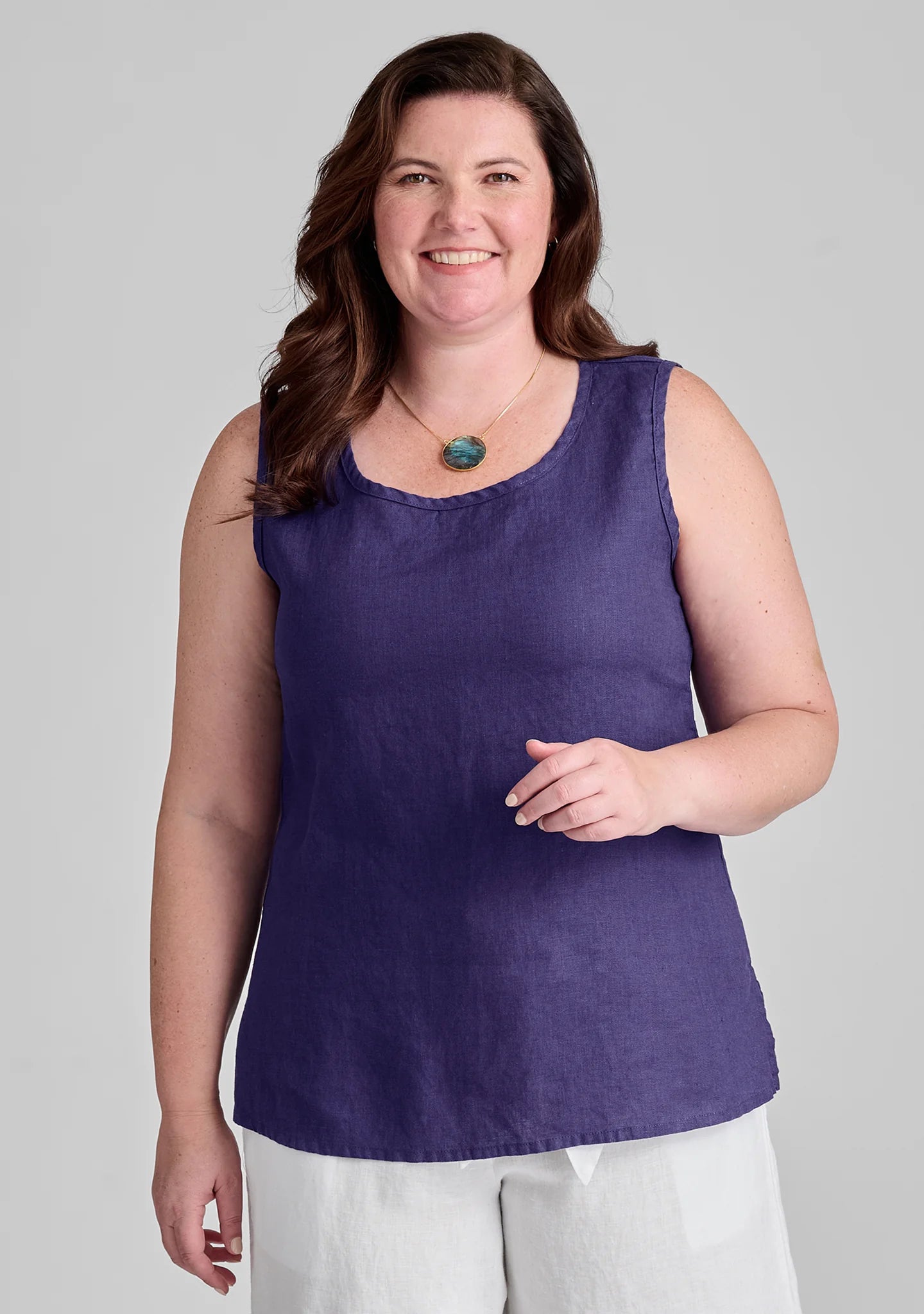 Sunny Tank - Linen Tank Top - FINAL SALE
