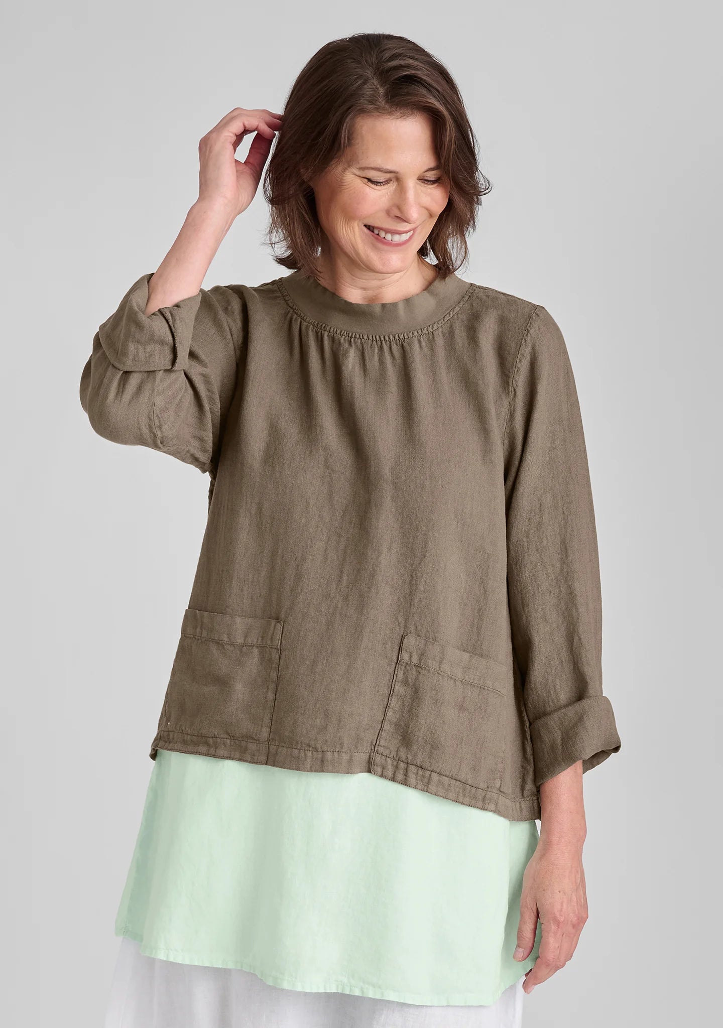 Chelsea Pullover - Long Sleeve Linen Shirt