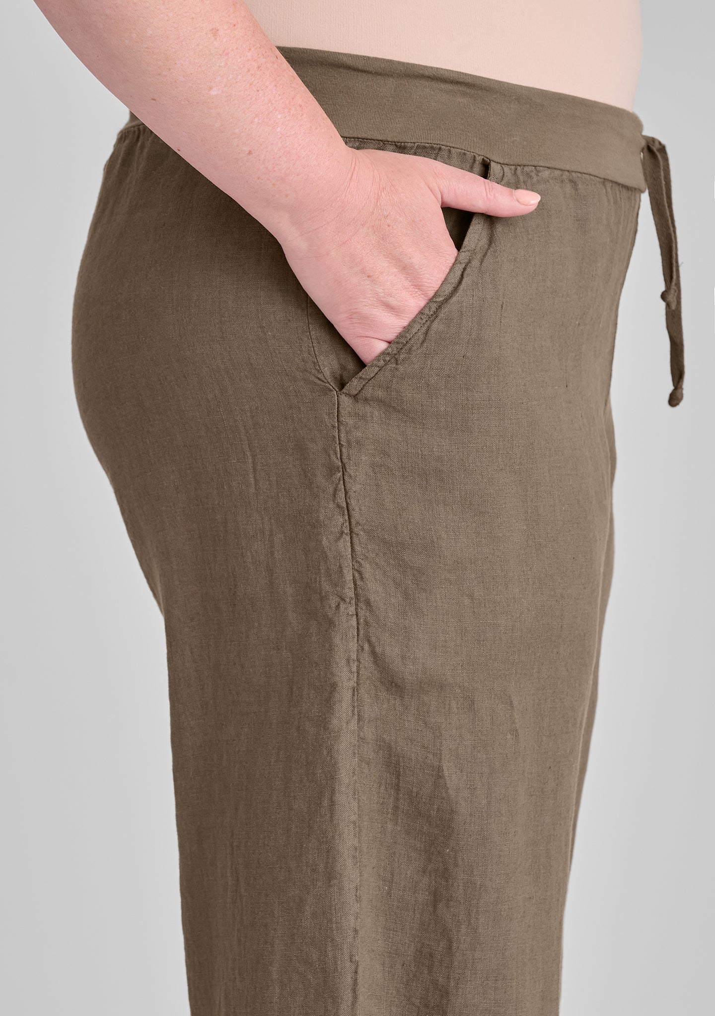 Flat Iron Pant - Linen Drawstring Pants