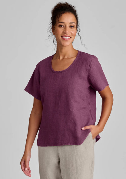 Fundamental Tee - Linen T Shirt - FINAL SALE