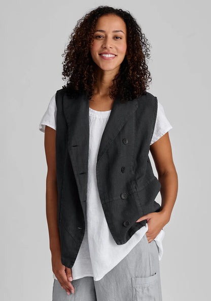 Chelsea Vest - Linen Vest - FINAL SALE