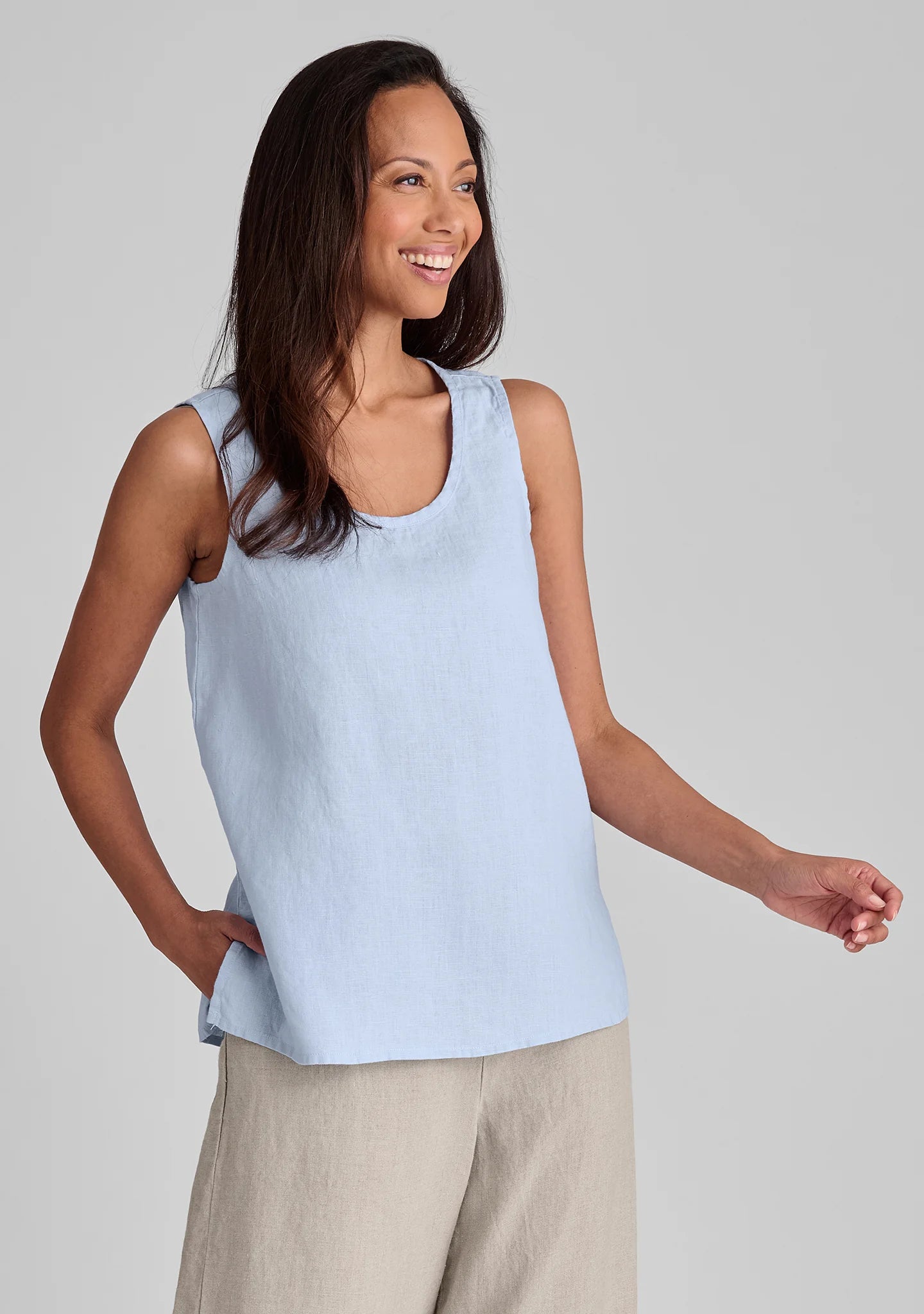 Fundamental Tank - Linen Tank Top - FINAL SALE