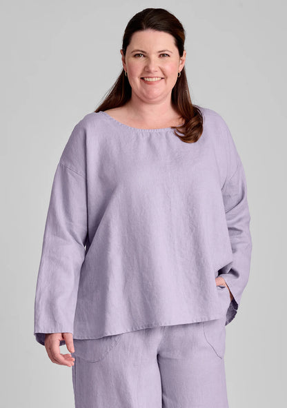 Throw It On - Long Sleeve Linen Shirt - FINAL SALE