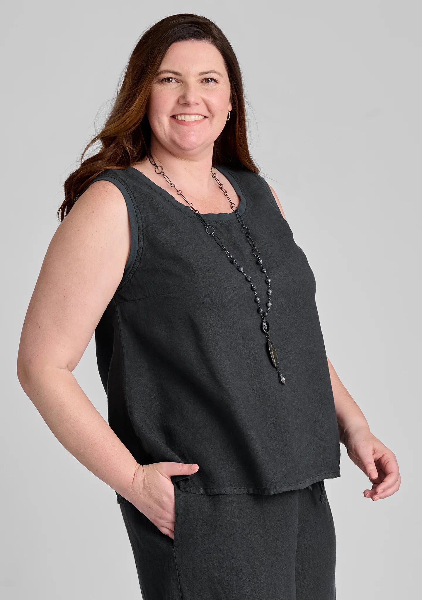 Everyday Tank - Linen Tank Top - FINAL SALE