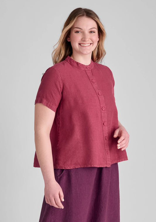 Zdenka Blouse - Linen Button Down Shirt