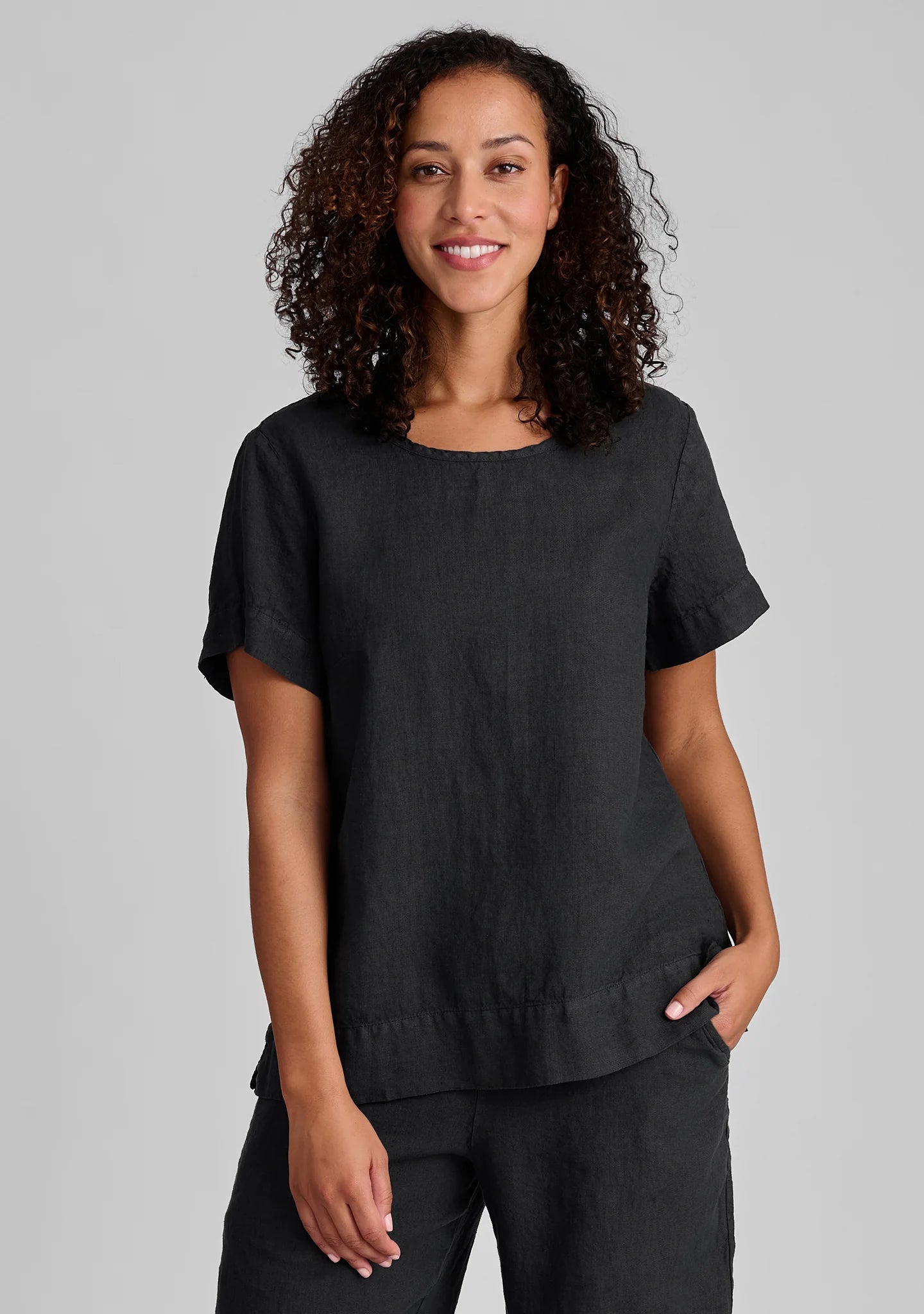 Roadie Tee - Linen T Shirt - FINAL SALE