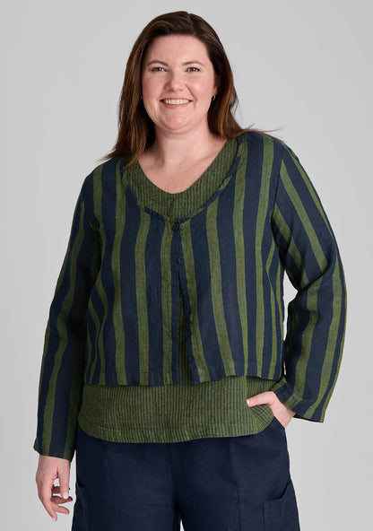 Vee Cardi - Linen Cardigan - FINAL SALE