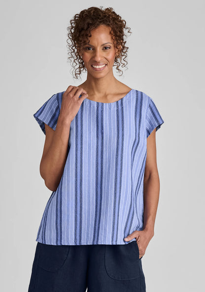 Tuck Back Tee - Linen T Shirt
