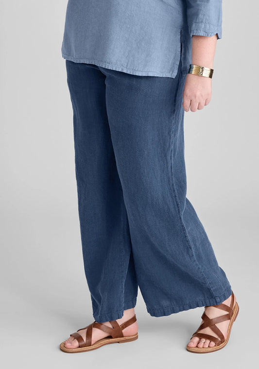 Flowing Pant - Linen Pants With Elastic Waist