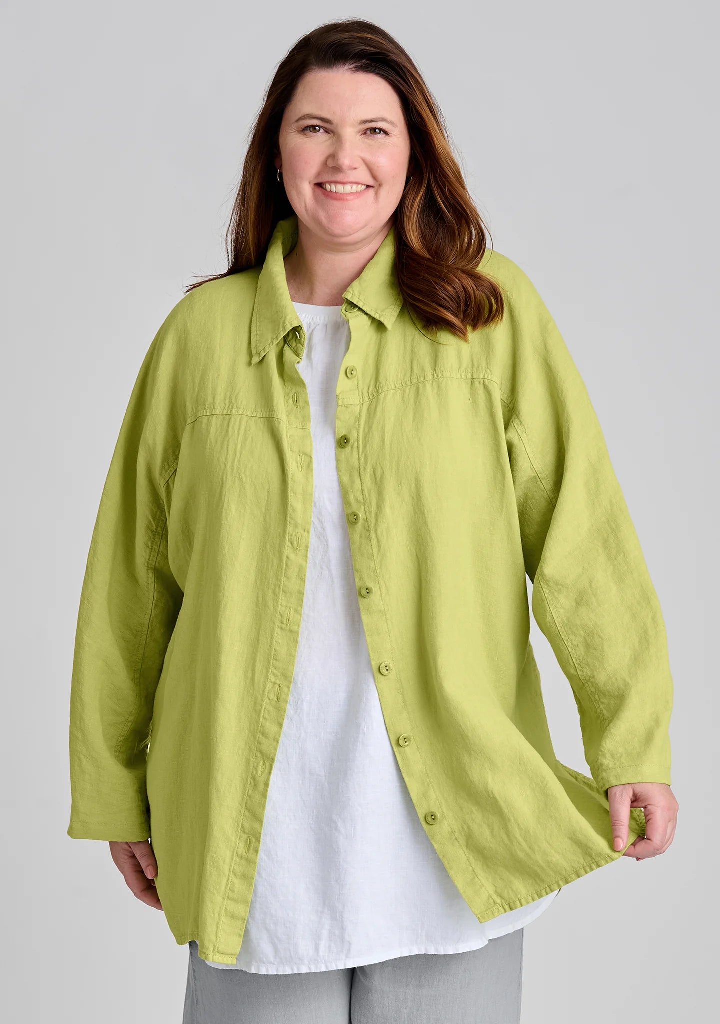 Dramatic Shirt - Linen Button Down Shirt - FINAL SALE