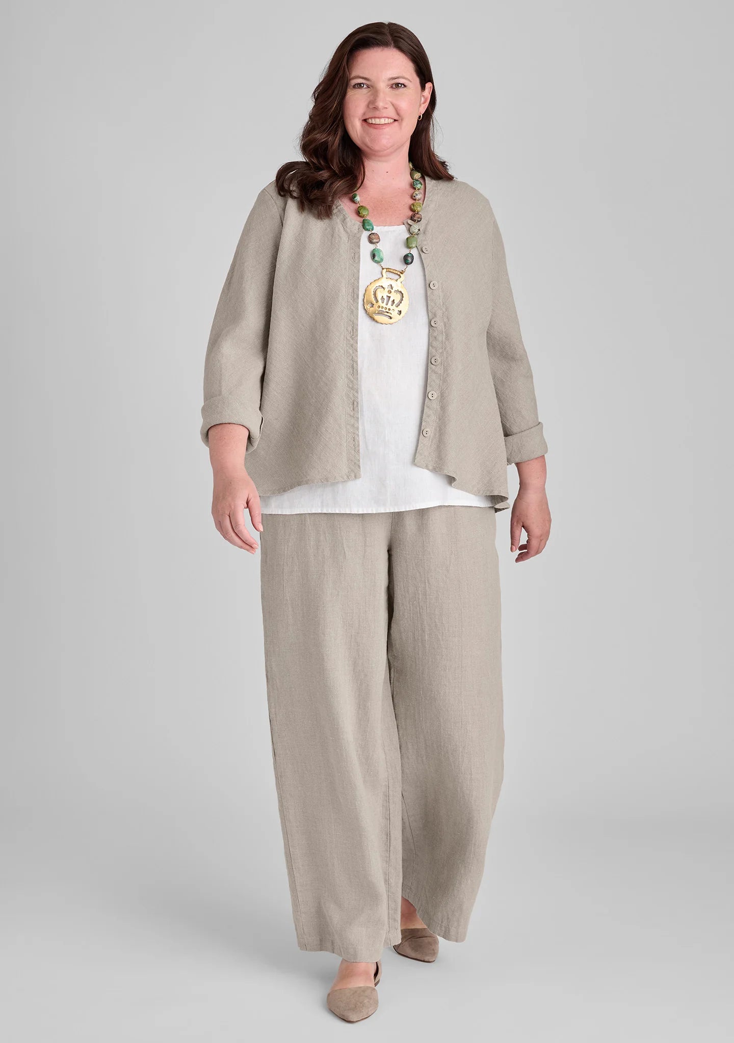 Flowing Pant - Linen Pants With Elastic Waist