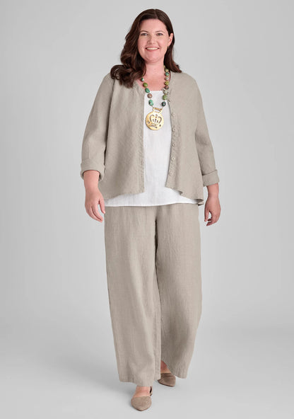 Flowing Pant - Linen Pants With Elastic Waist