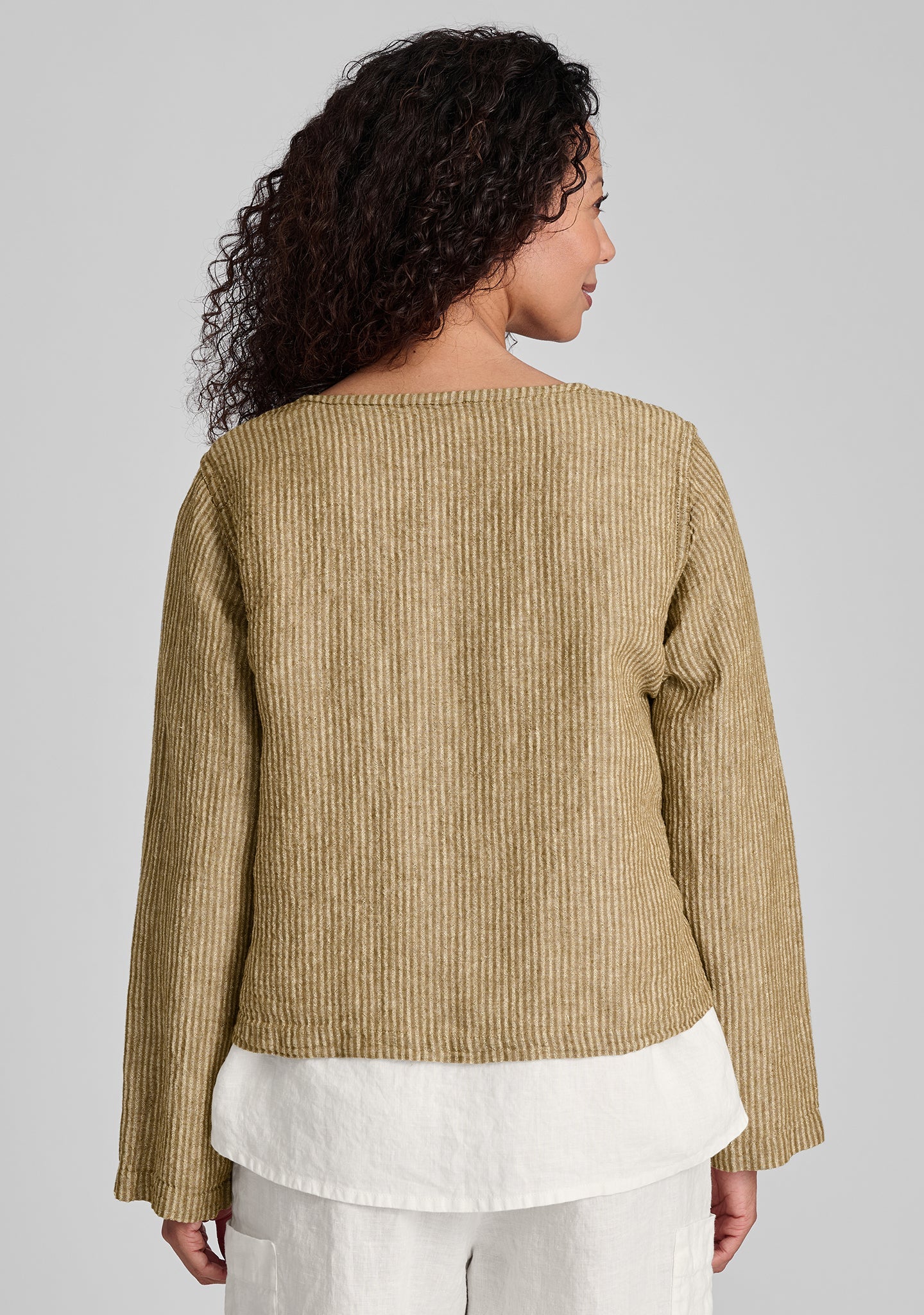 Vee Cardi - Linen Cardigan - FINAL SALE