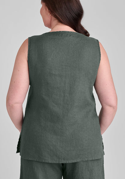 Sunny Tank - Linen Tank Top