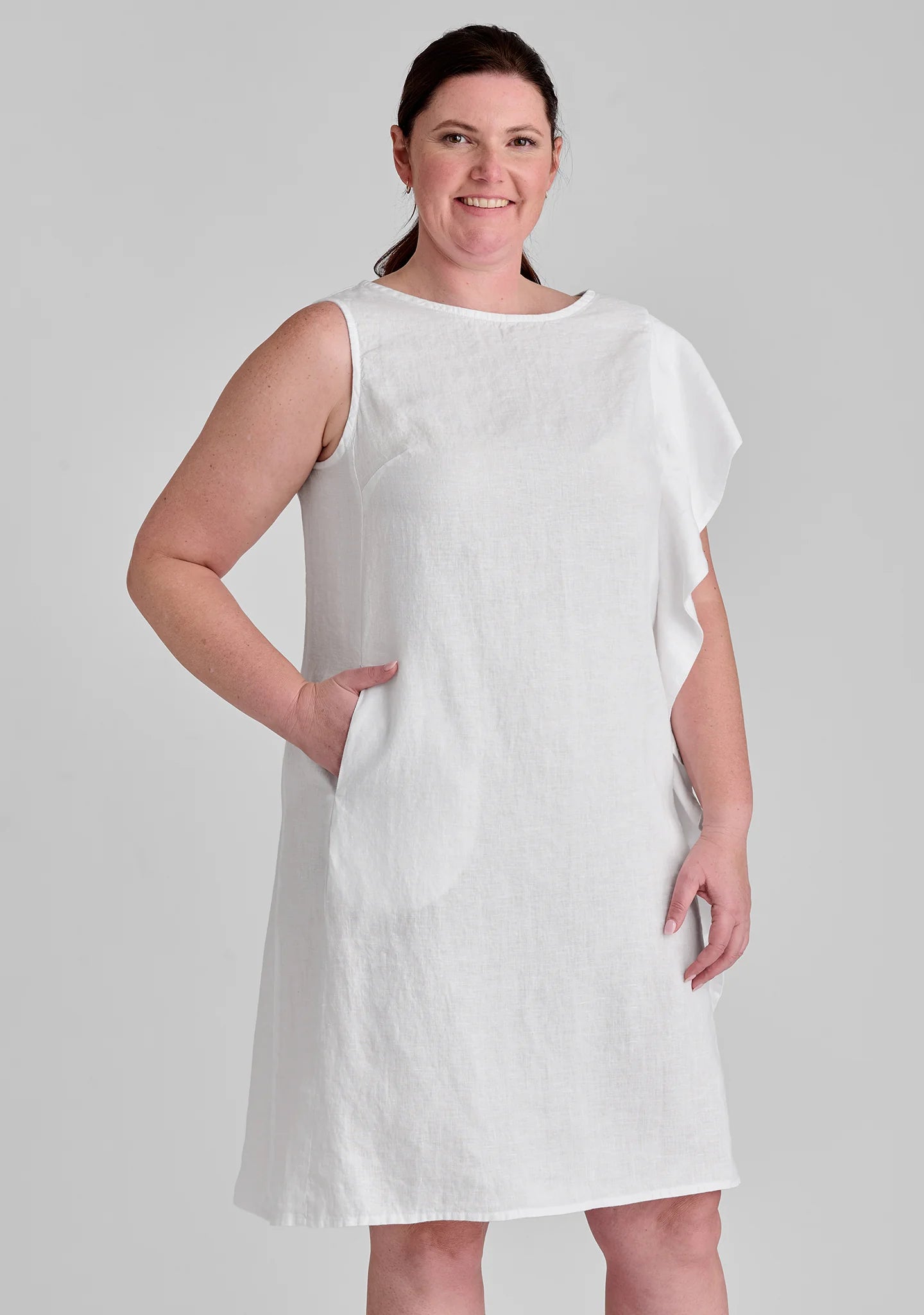 Social Dress - Linen Shift Dress - FINAL SALE